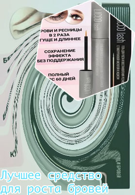 Лучшее средство для роста бровей отзывы